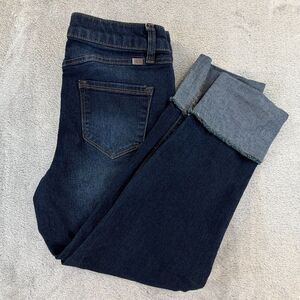 1822 Denim Jeans Women 8 Taylor Skinny Cuffed Dark Wash Stretch